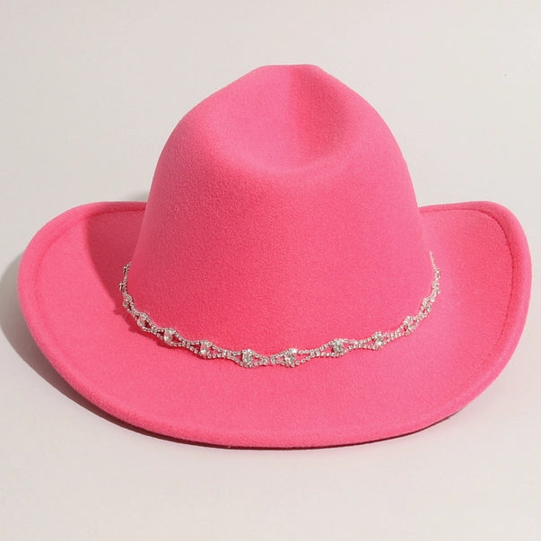 The “Rhinestone Rodeo” Hot Pink Cowgirl Hat