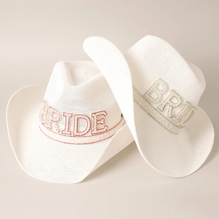 The “I Do” Pearl & Crystal Bride Hat