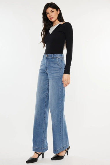 Skylar High-Waisted Wide-Leg Jeans