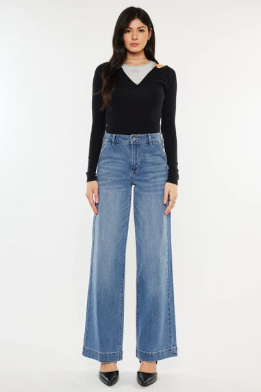 Skylar High-Waisted Wide-Leg Jeans
