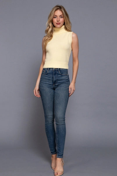 The Noelle Sleeveless Turtleneck
