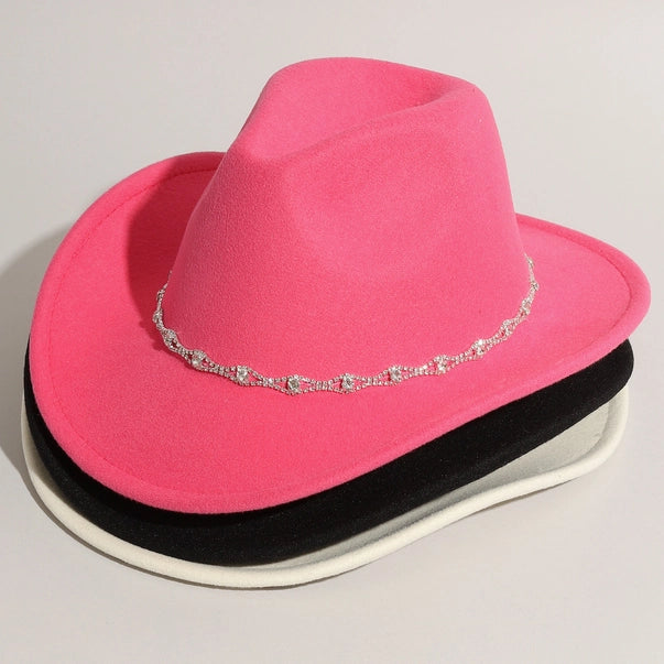 The “Rhinestone Rodeo” Hot Pink Cowgirl Hat