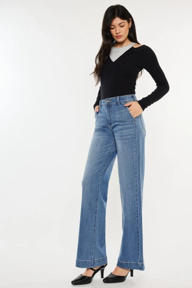 Skylar High-Waisted Wide-Leg Jeans