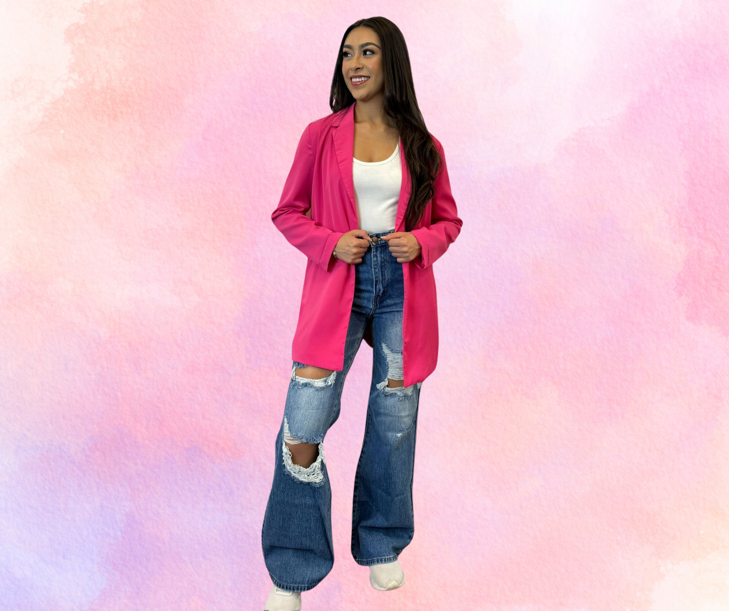 Distressed High-Waisted Jeans