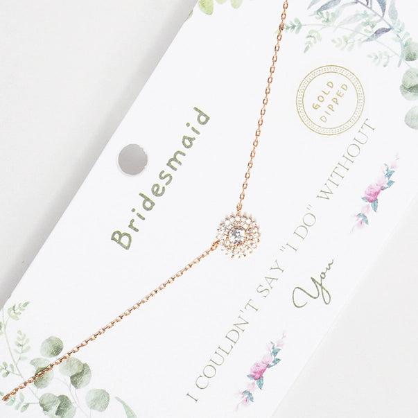 The “Circle of Shine” Halo Pendant Necklace