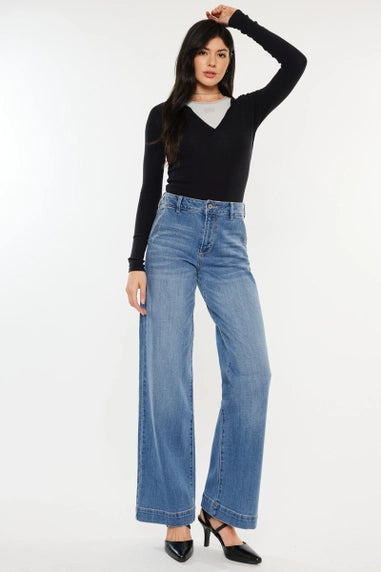 Skylar High-Waisted Wide-Leg Jeans