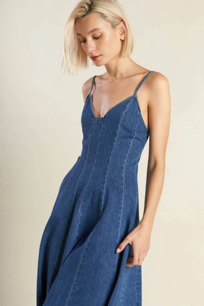 The Denim Midi Dress