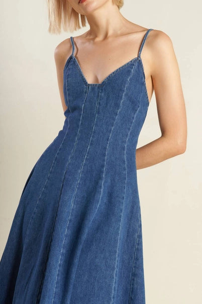 The Denim Midi Dress