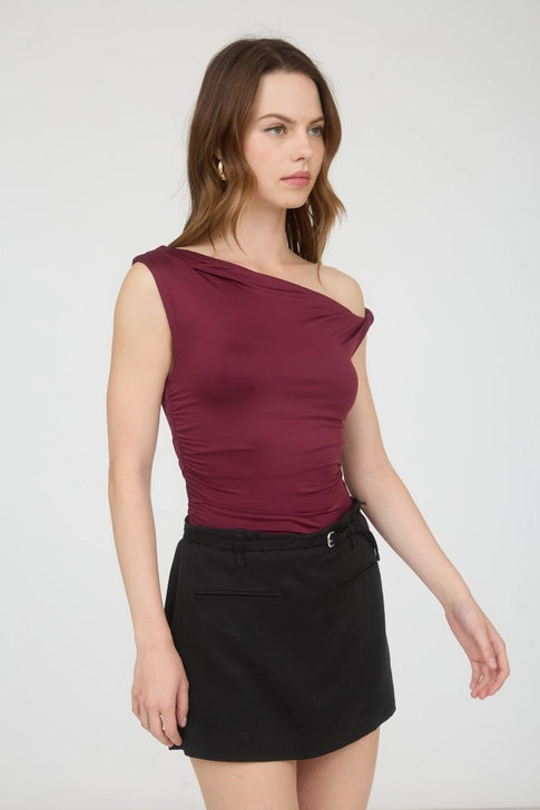 The Serena Asymmetrical Draped Top