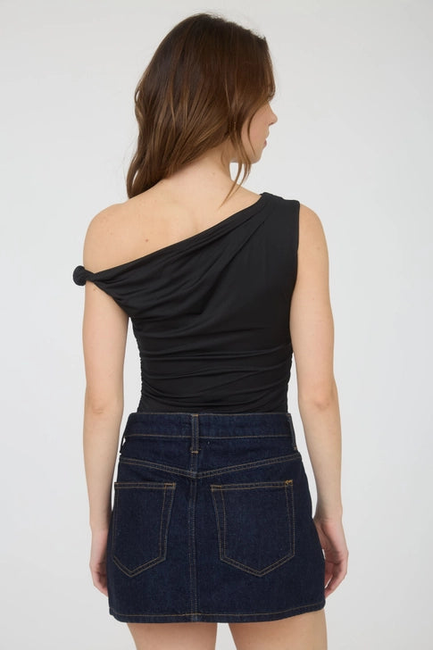 The Serena Asymmetrical Draped Top
