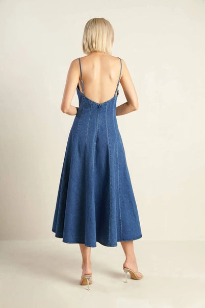 The Denim Midi Dress