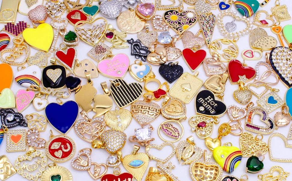 The Luxe Heart Charm Collection
