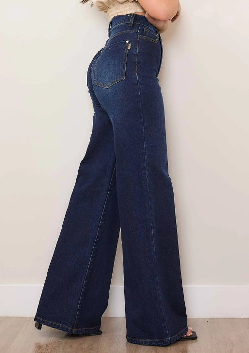The Sculpted High-Rise Wide Leg Jeans