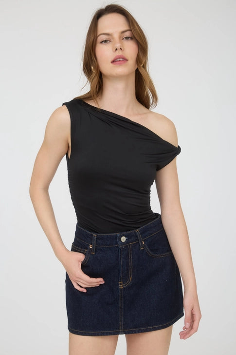 The Serena Asymmetrical Draped Top