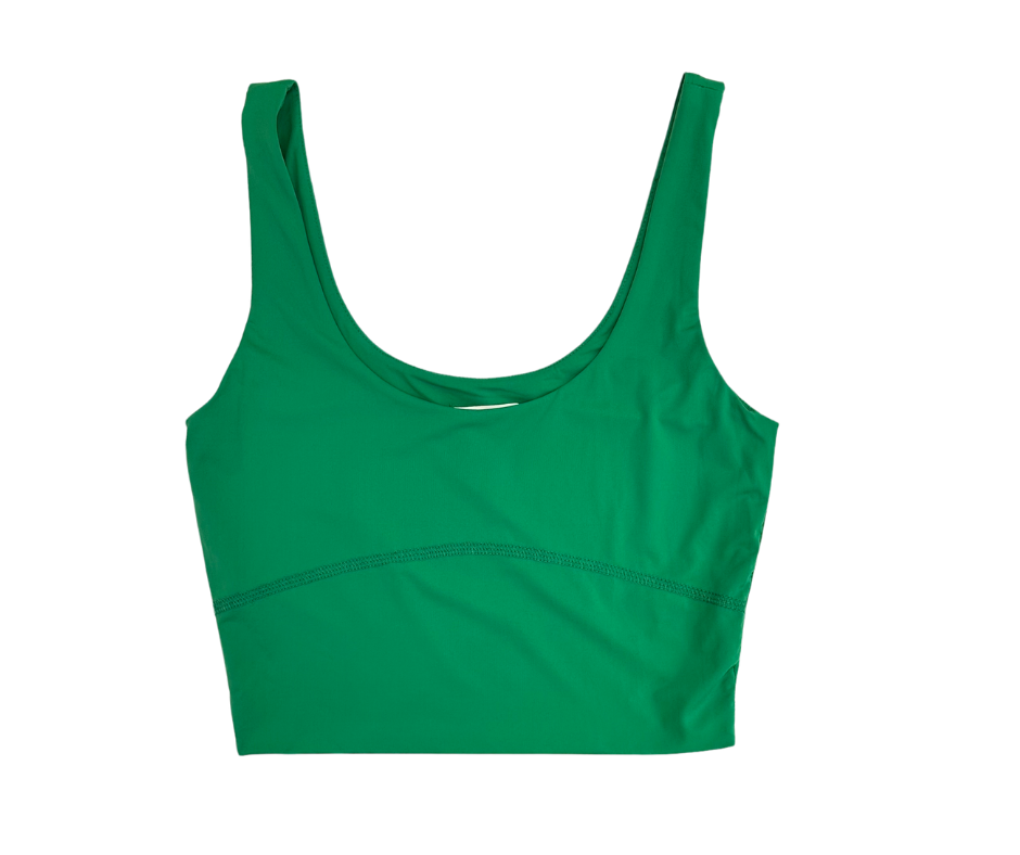 Vibrant Scoop Neck Crop Top