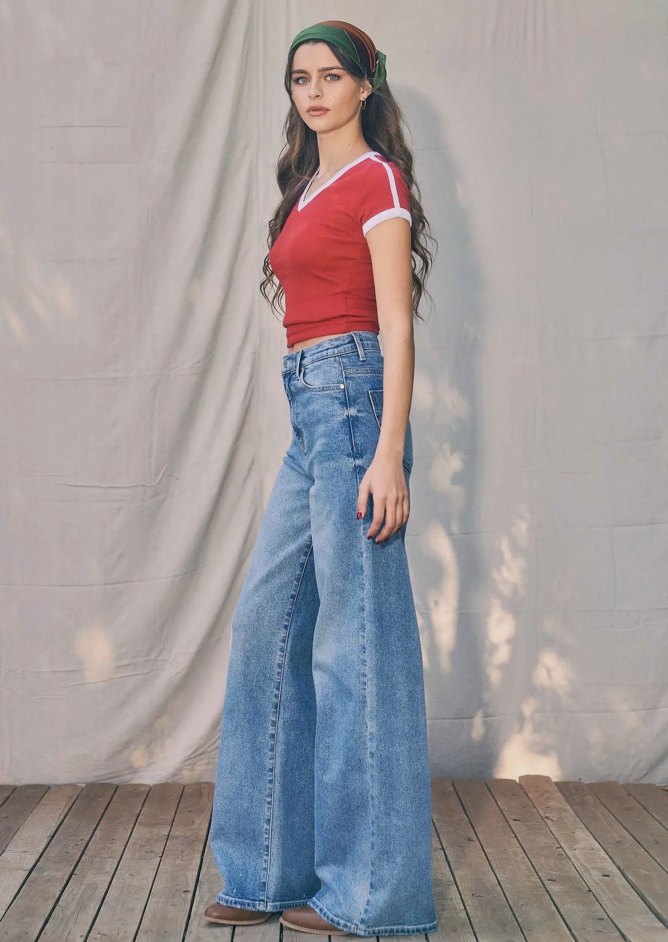 High-Rise Classic Wide-Leg Jeans