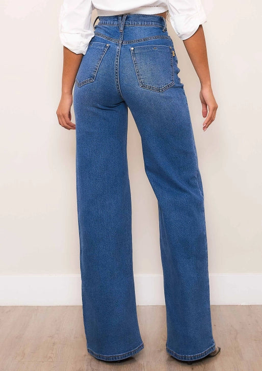 The Sculpted High-Rise Wide Leg Jeans