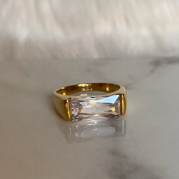 The Luxe Baguette Statement Ring