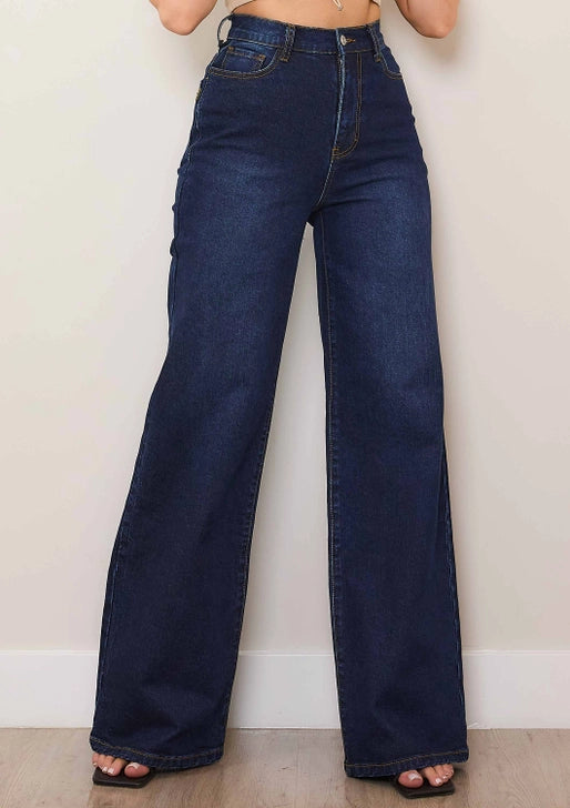 The Sculpted High-Rise Wide Leg Jeans