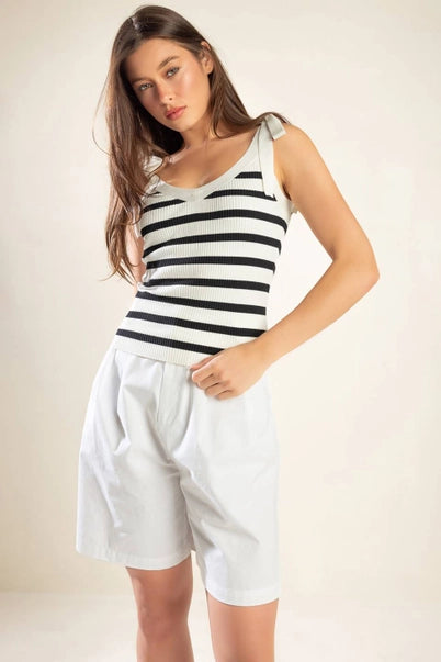 Riviera Striped Knit Tank