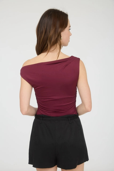 The Serena Asymmetrical Draped Top