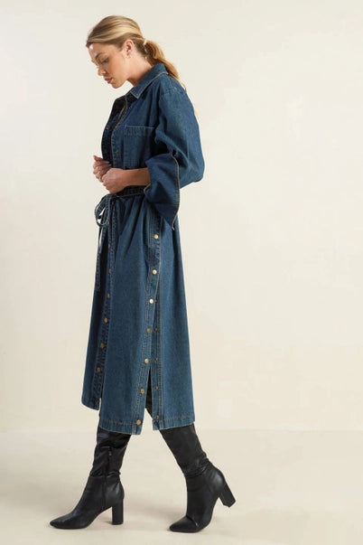 The Denim Trench Dress