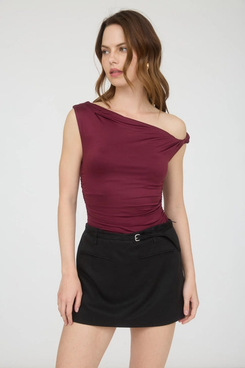 The Serena Asymmetrical Draped Top