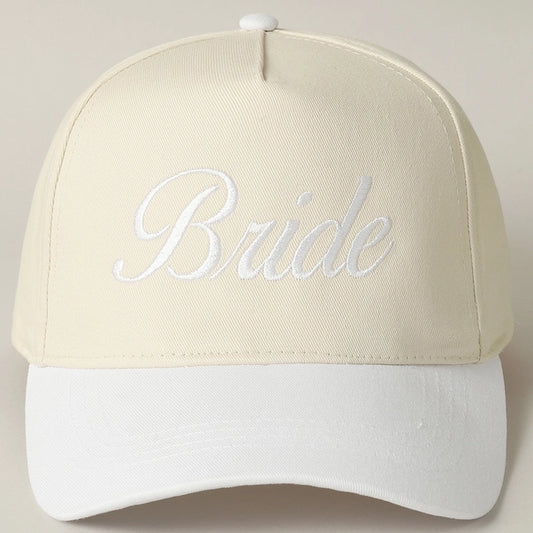 The “Just Married” Embroidered Bride Baseball Cap