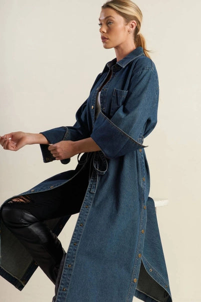 The Denim Trench Dress
