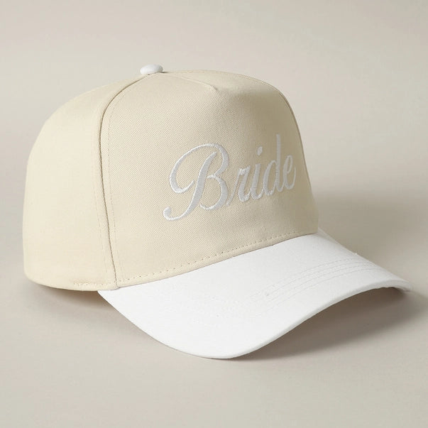 The “Just Married” Embroidered Bride Baseball Cap