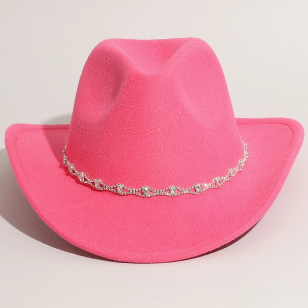 The “Rhinestone Rodeo” Hot Pink Cowgirl Hat