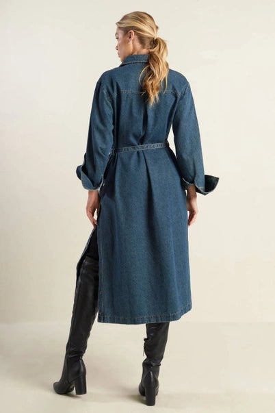 The Denim Trench Dress