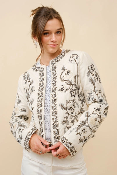 Jardin Embroidered Jacket