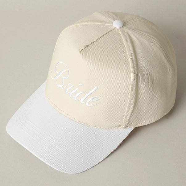 The “Just Married” Embroidered Bride Baseball Cap