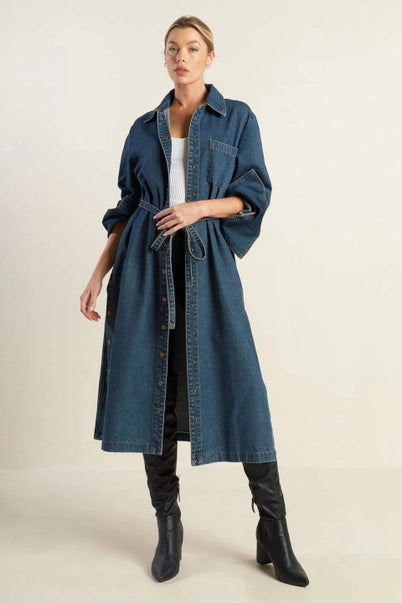 The Denim Trench Dress