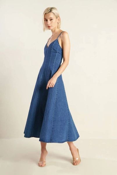 The Denim Midi Dress