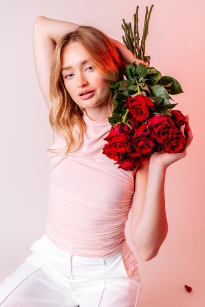 The Jolie Halter Ruched Top