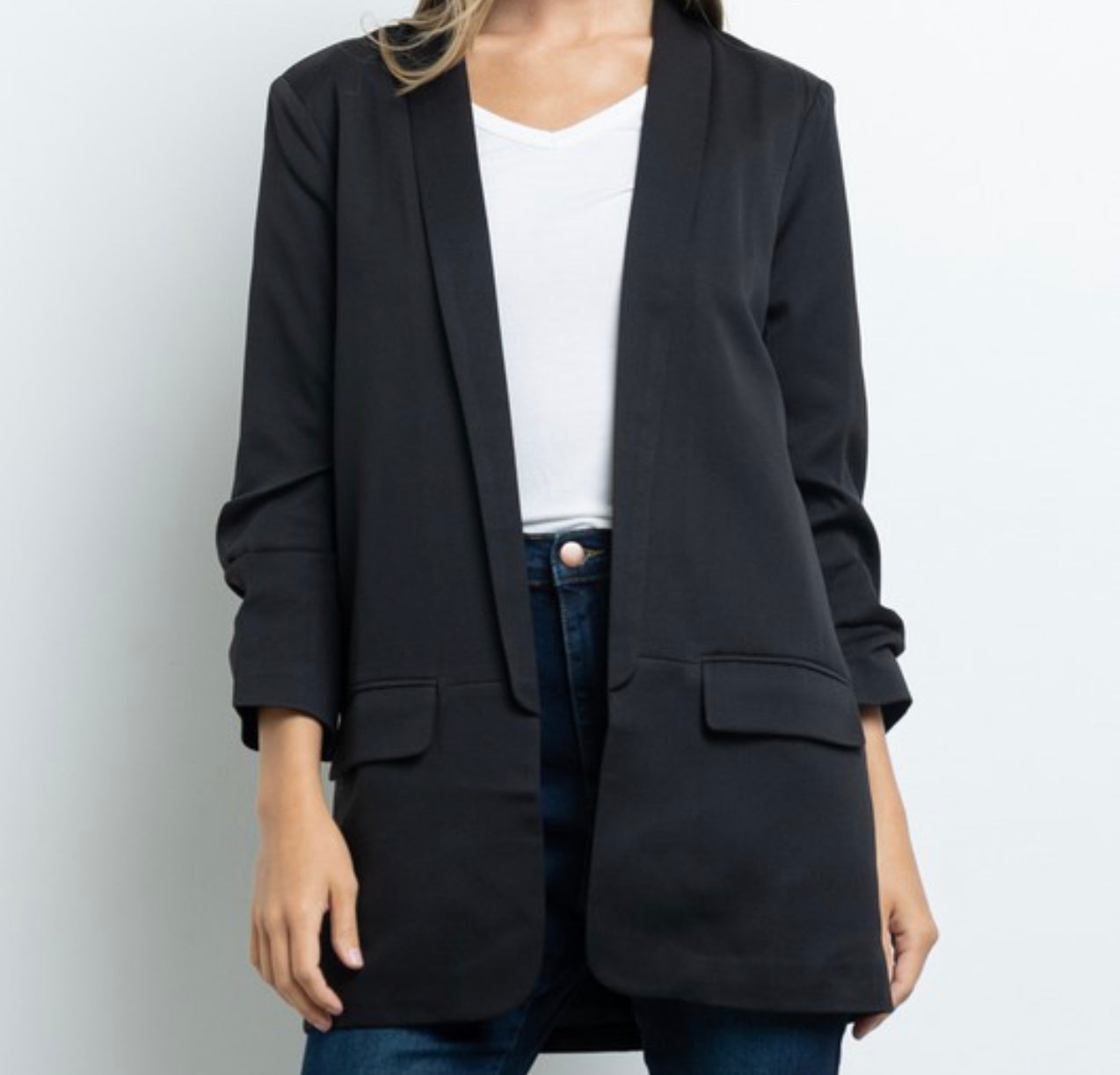 Versatile Everyday Open Front Blazer