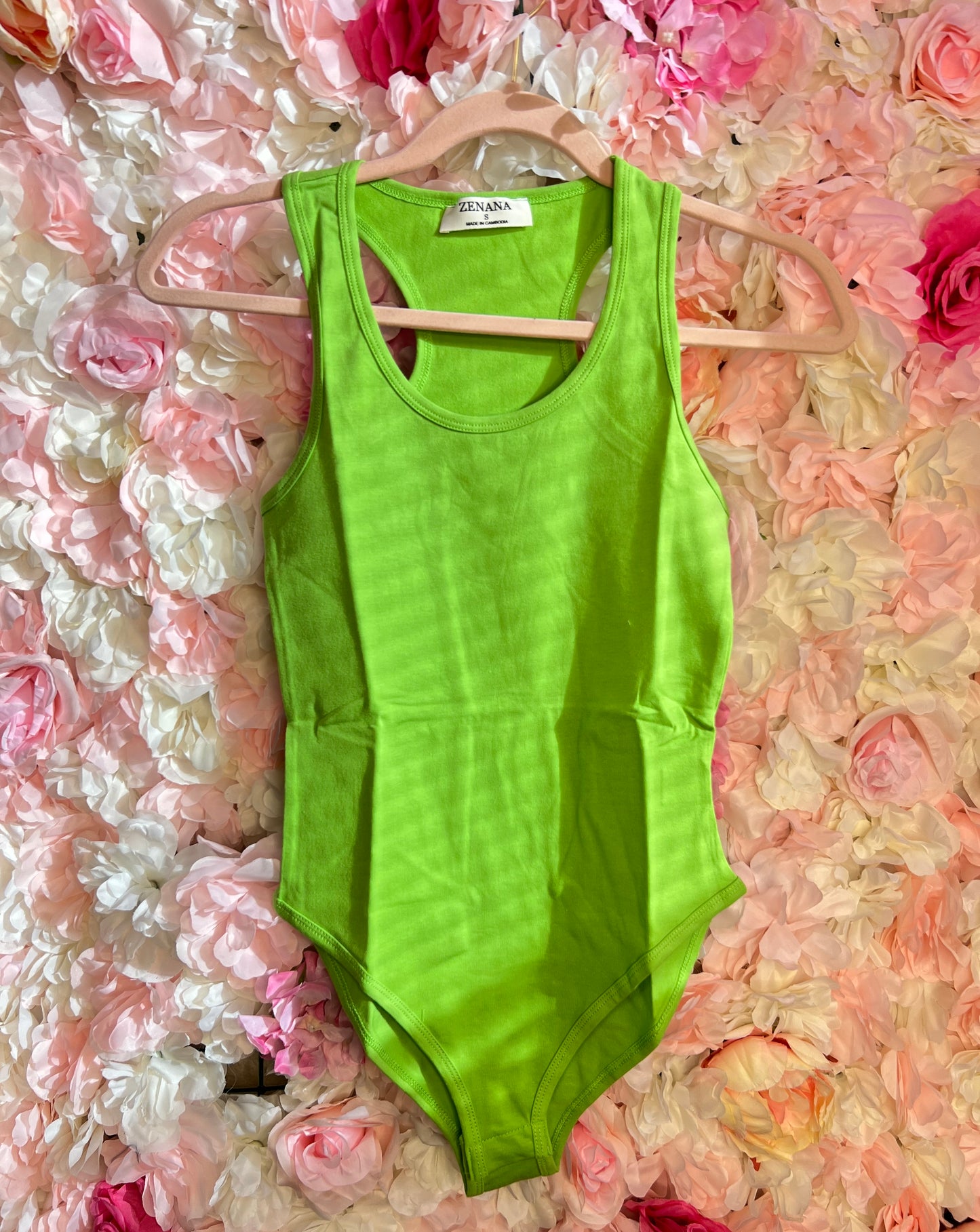 Cotton Racerback Bodysuit