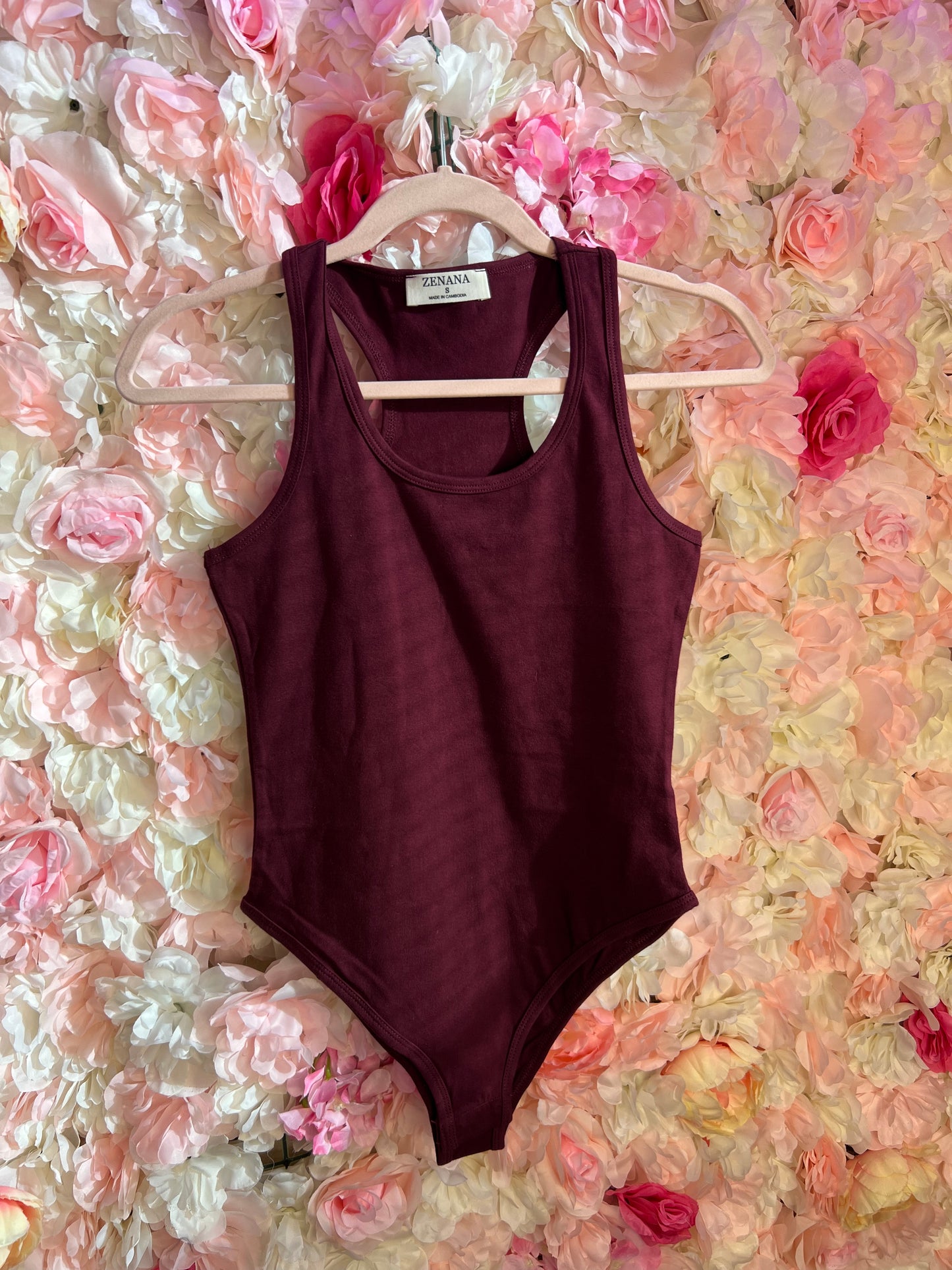 Cotton Racerback Bodysuit