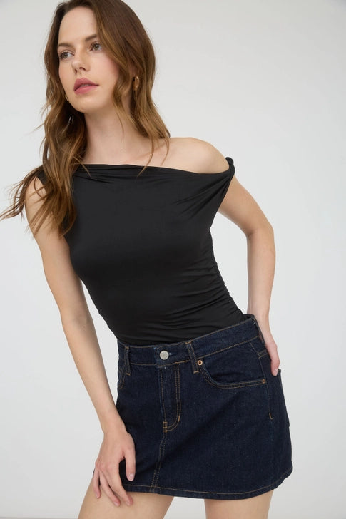 The Serena Asymmetrical Draped Top