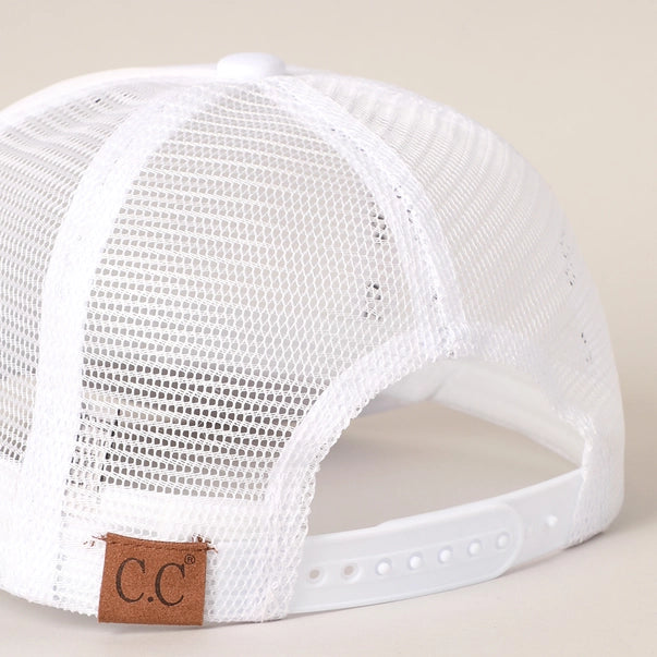 The “Crystal Vows” Rhinestone Bride Trucker Hat