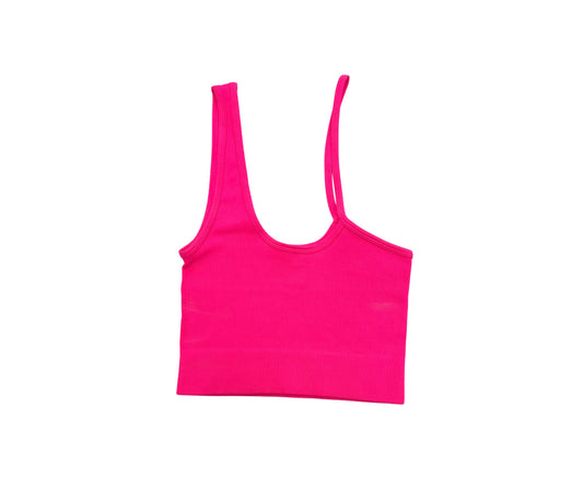 Ribbed Neon Pink Bralette
