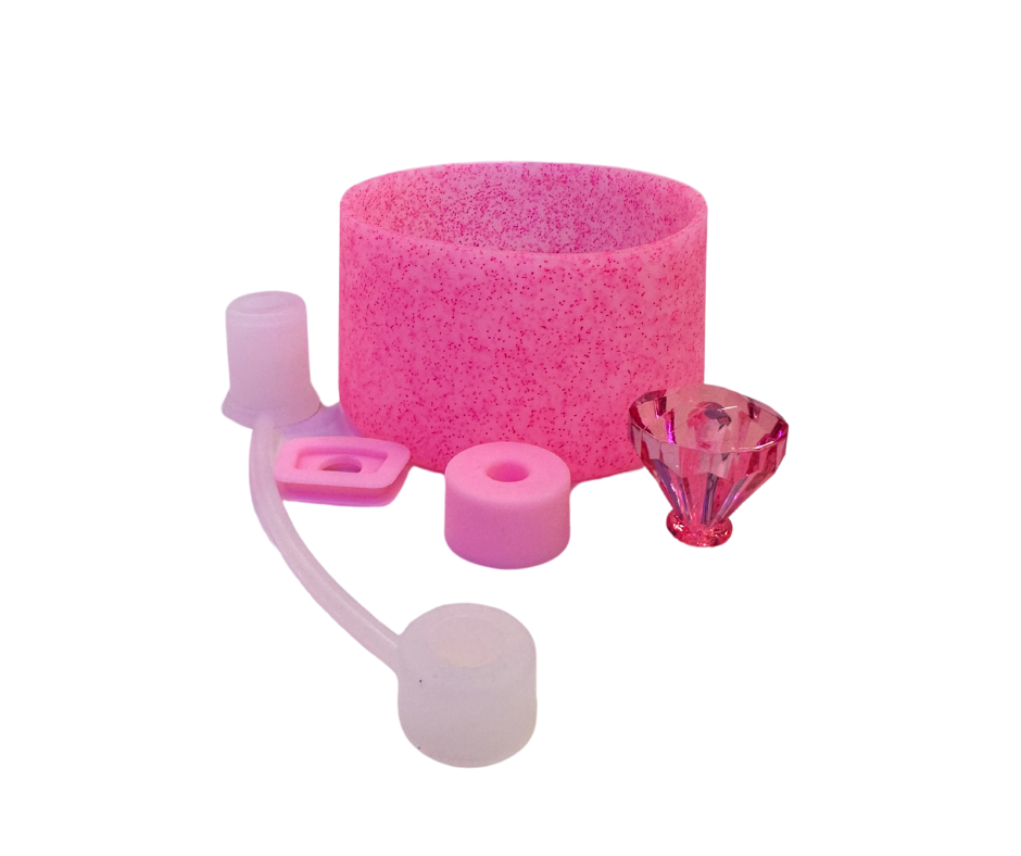 Glitter Silicone Stanley Cup Diamond Accessories.