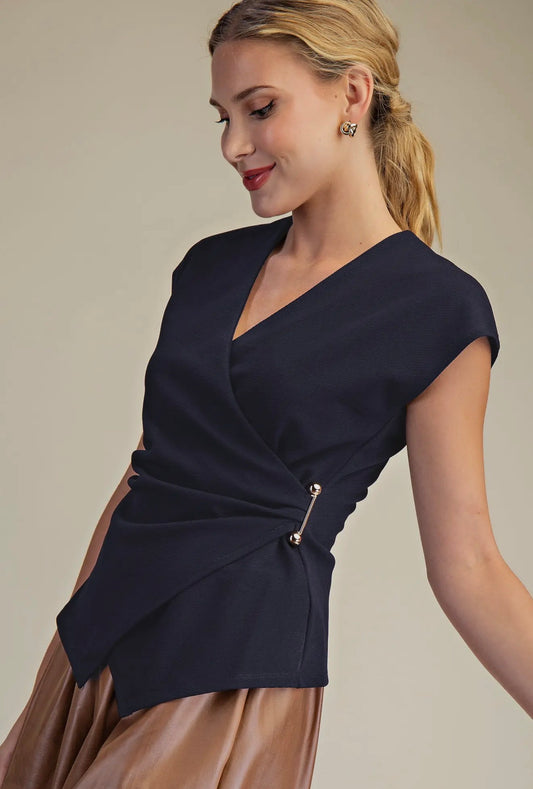 The Grace Wrap Top