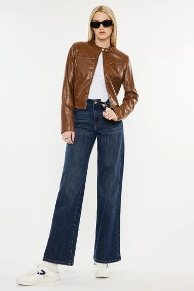 High-Rise Wide-Leg Jeans