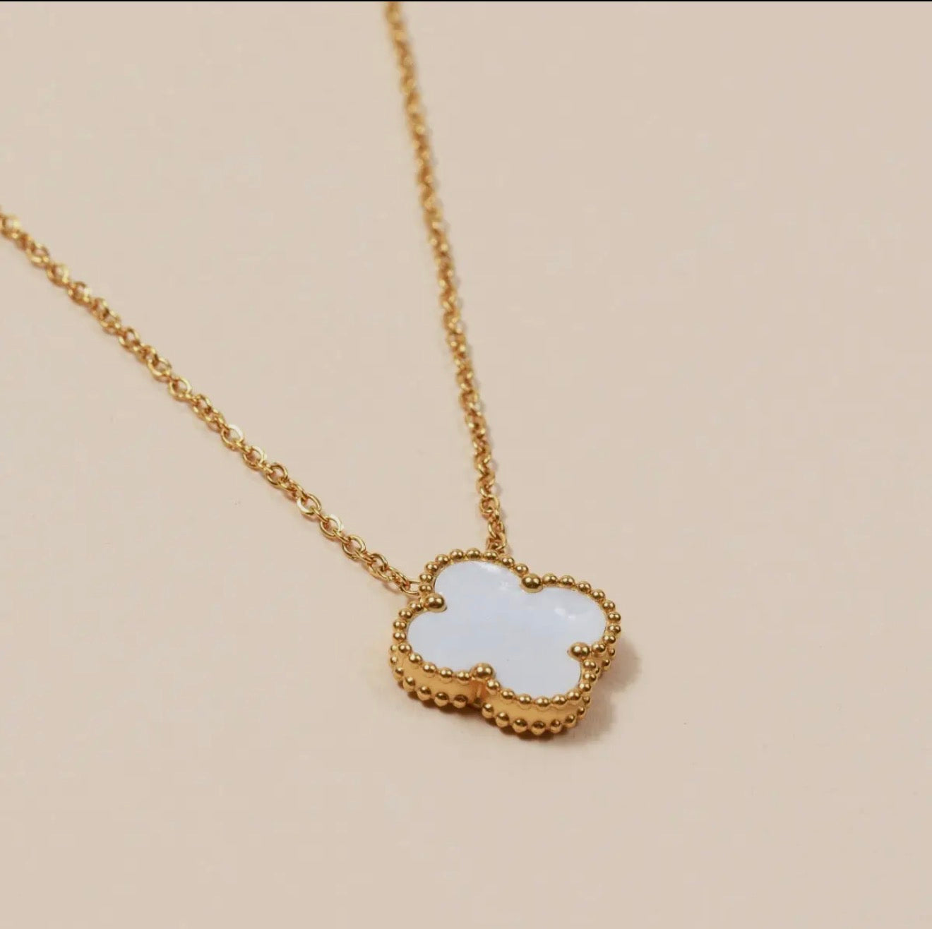 Golden Clover Grace Necklace