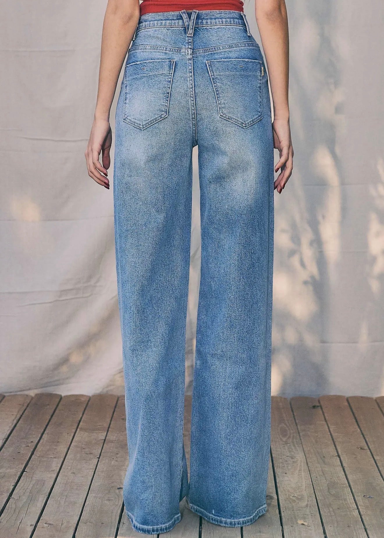 High-Rise Classic Wide-Leg Jeans