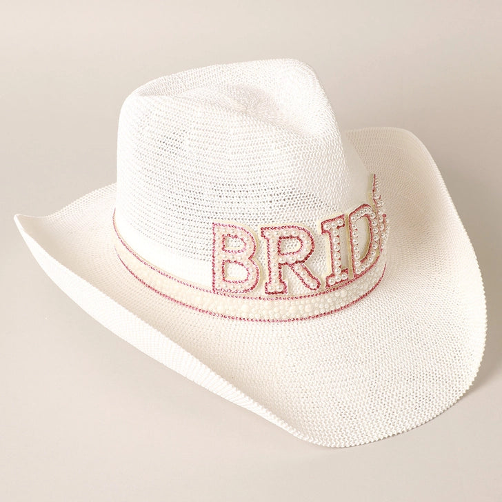 The “I Do” Pearl & Crystal Bride Hat
