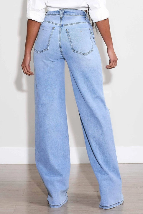 The Sculpted High-Rise Wide Leg Jeans